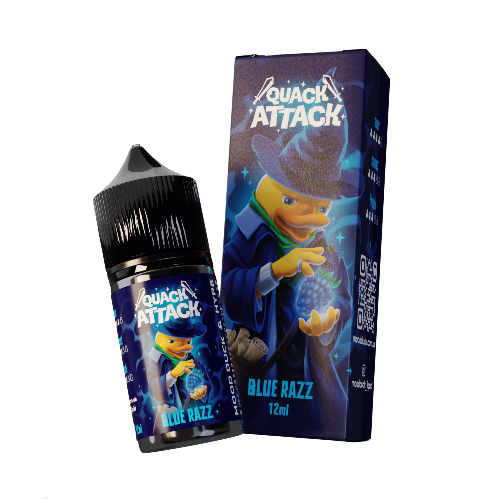 Ароматизатор Mood Duck Quack Attack Blue Razz (Голубий Лимонад) 30ml - Mood Duck Quack Attack 30ml