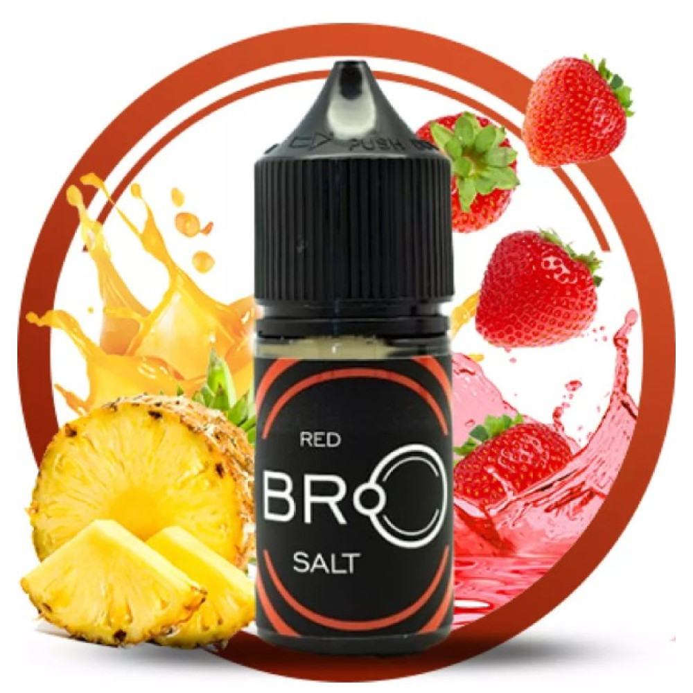 Ароматизатор Bro Полуниця-Ананас(Red) 30ml - Bro 30ml