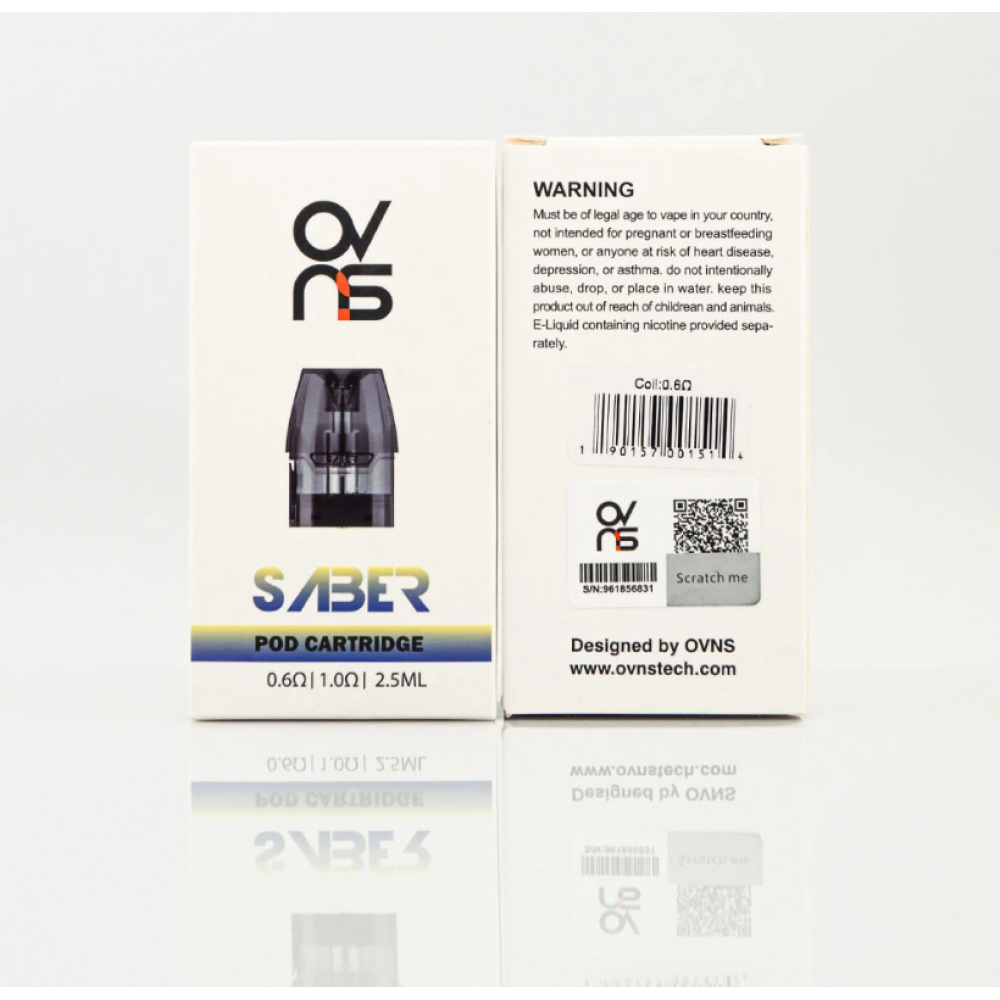 OVNS Saber 3 Картридж 0.6Ohm 2.5ml - Ovns Saber Картридж