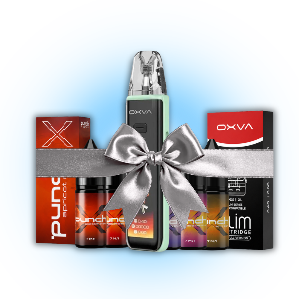 Стартовий набір VIP (Punch X Cocktails + Oxva Xlim 3 Mint Ultra Green + 4x картриджі) - Набір 