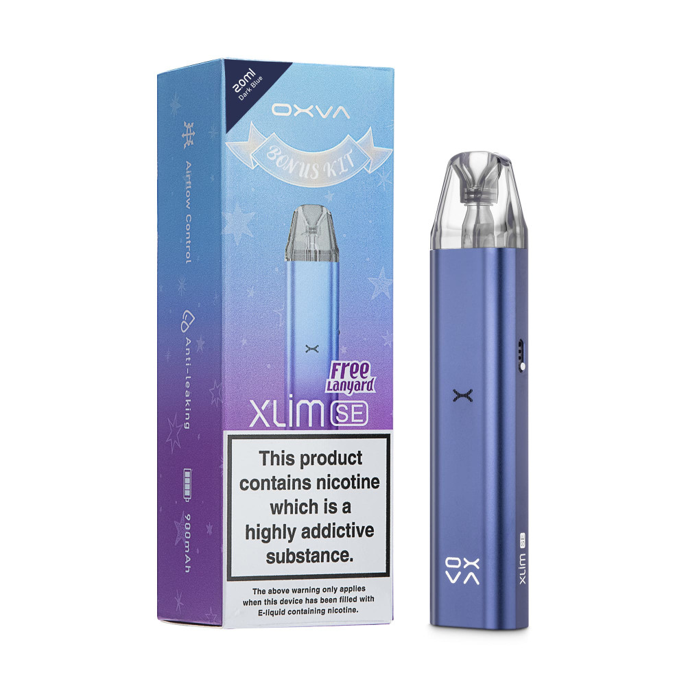 OXVA Xlim SE Dark Blue Pod Bonus Kit (Темно Блакитний) - Oxva Xlim SE Bonus Kit