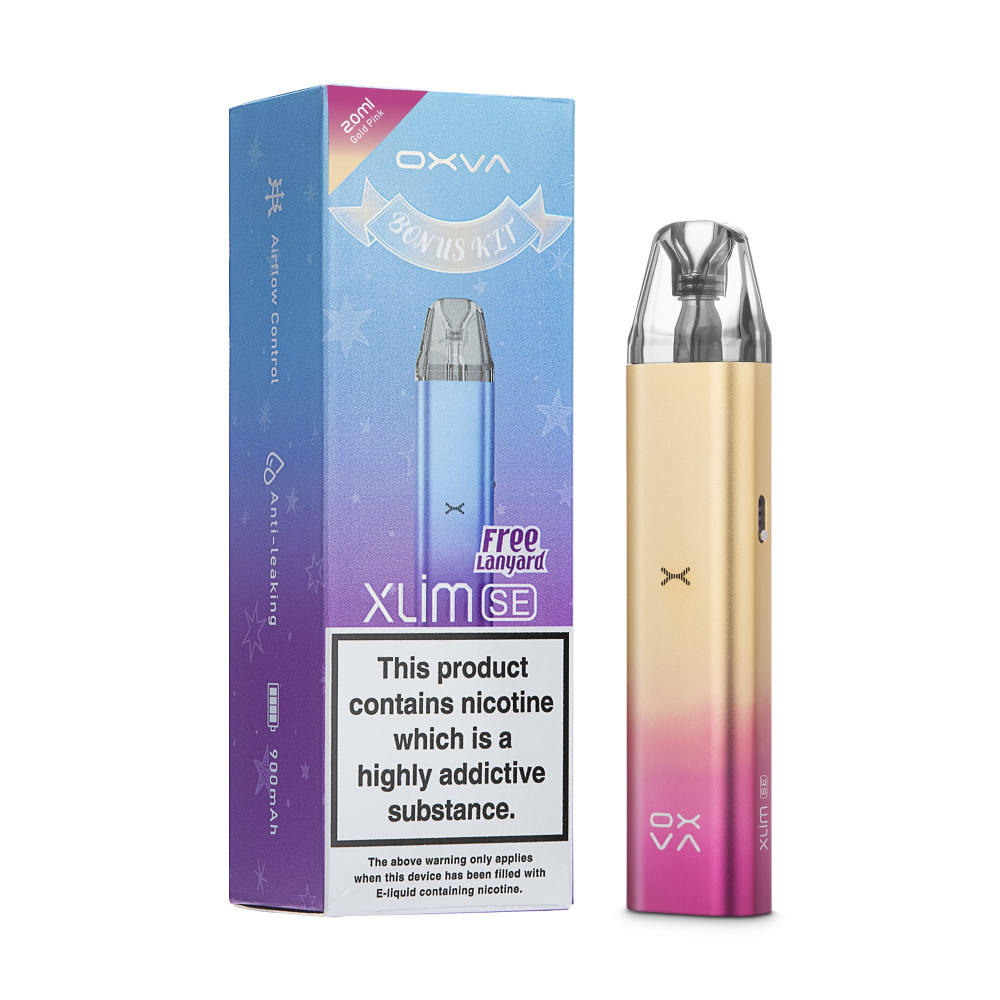Oxva Xlim SE Gold Pink Pod (Рожеве Золото) - Oxva Xlim SE Bonus Kit