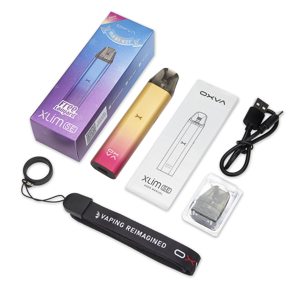 Oxva Xlim SE Gold Pink Pod (Рожеве Золото) - Oxva Xlim SE Bonus Kit