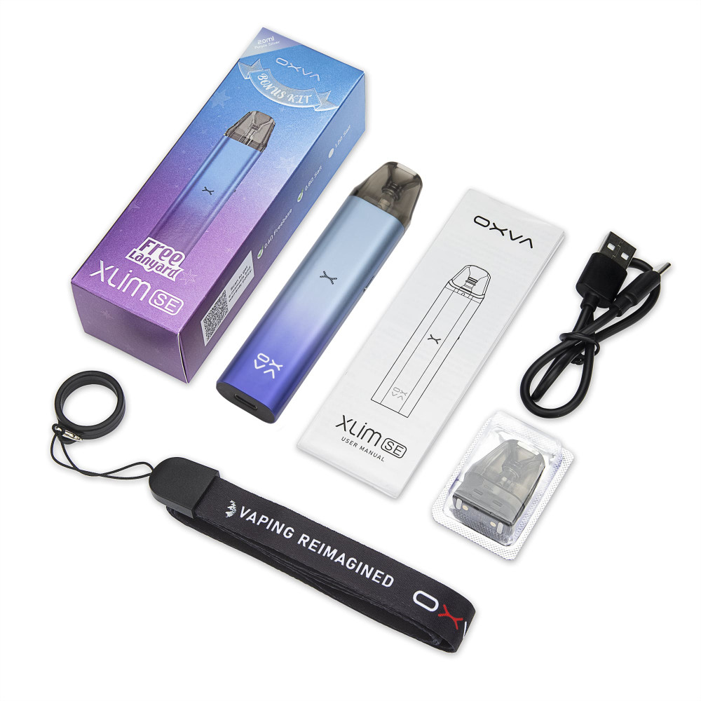 OXVA Xlim SE Purple Silver Pod Bonus Kit (Фіолетово Срібний)) - Oxva Xlim SE Bonus Kit