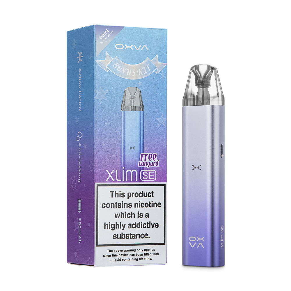 OXVA Xlim SE Purple Silver Pod Bonus Kit (Фіолетово Срібний)) - Oxva Xlim SE Bonus Kit