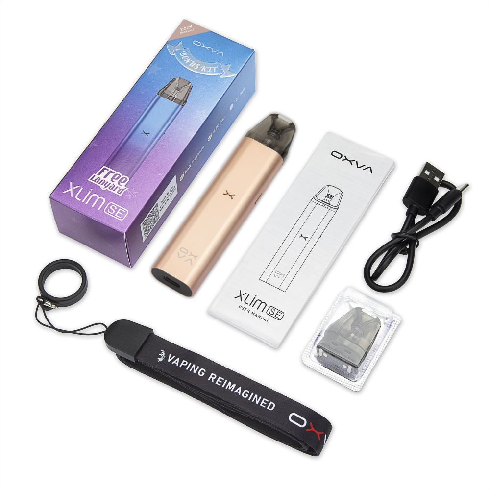 Oxva Xlim SE Rose Gold Pod (Рожеве Золото) - Oxva Xlim SE Bonus Kit