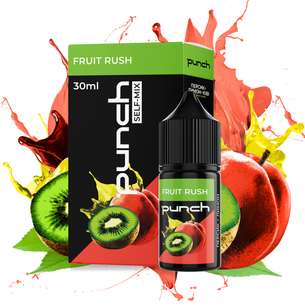 Ароматизатор Punch Fruit Rush (Персик Лимон Ківі) 30ml - Punch 30ml