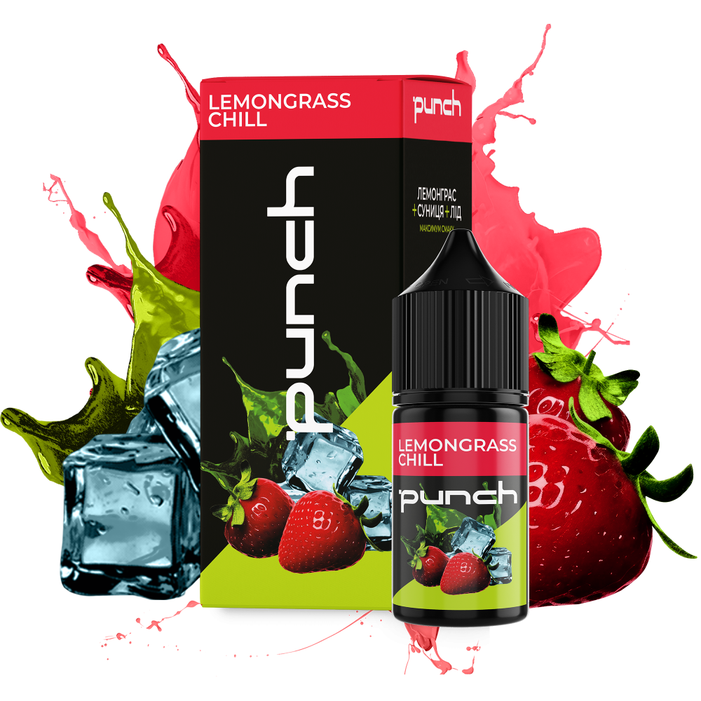 Ароматизатор Punch Lemongrass Chill (Лемонграс Суниця Лід) 30ml - Punch 30ml