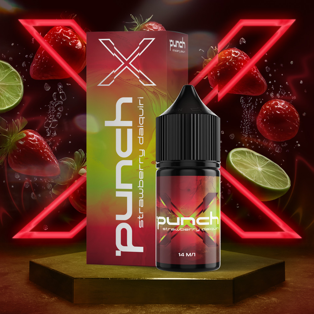 Ароматизатор Punch X Strawberry Daiquiri (Полуниця Лайм) 30ml - Punch X 30ml