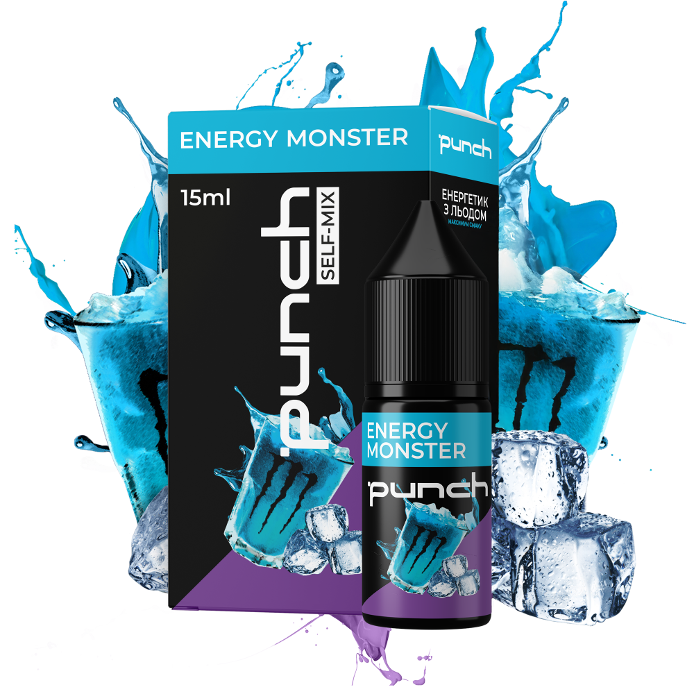 Ароматизатор Punch Energy Monster (Енергетик Лід) 15ml - Punch 15ml