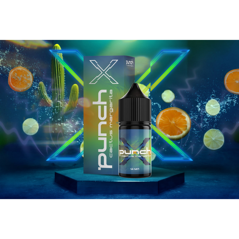 Ароматизатор Punch X Cactus Margarita (Апельсин Кактус Лайм Коктель) 15ml - Punch X 15ml