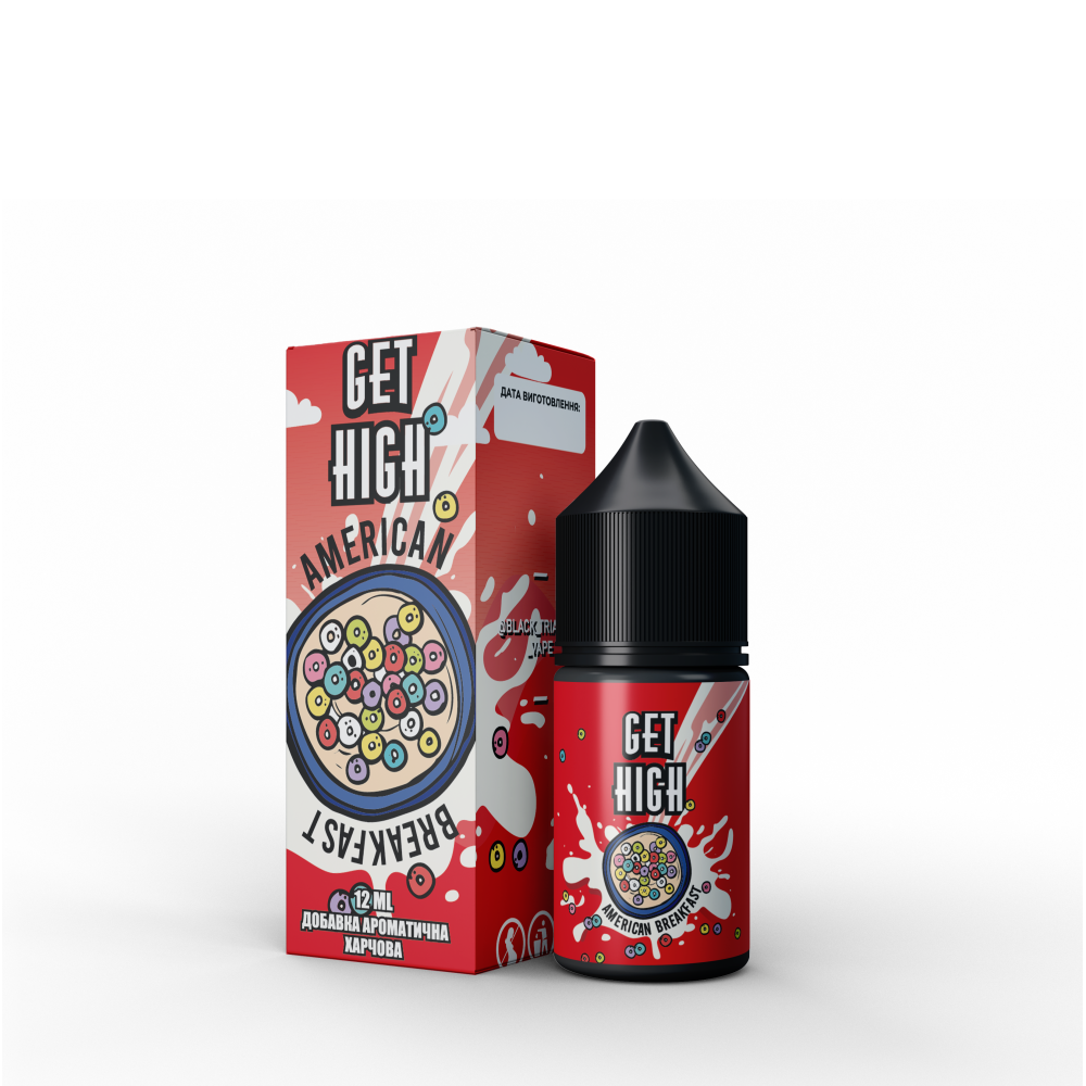 Ароматизатор Get High American Breakfast (Молоко з Пластівцями) 30ml - Get High 30ml