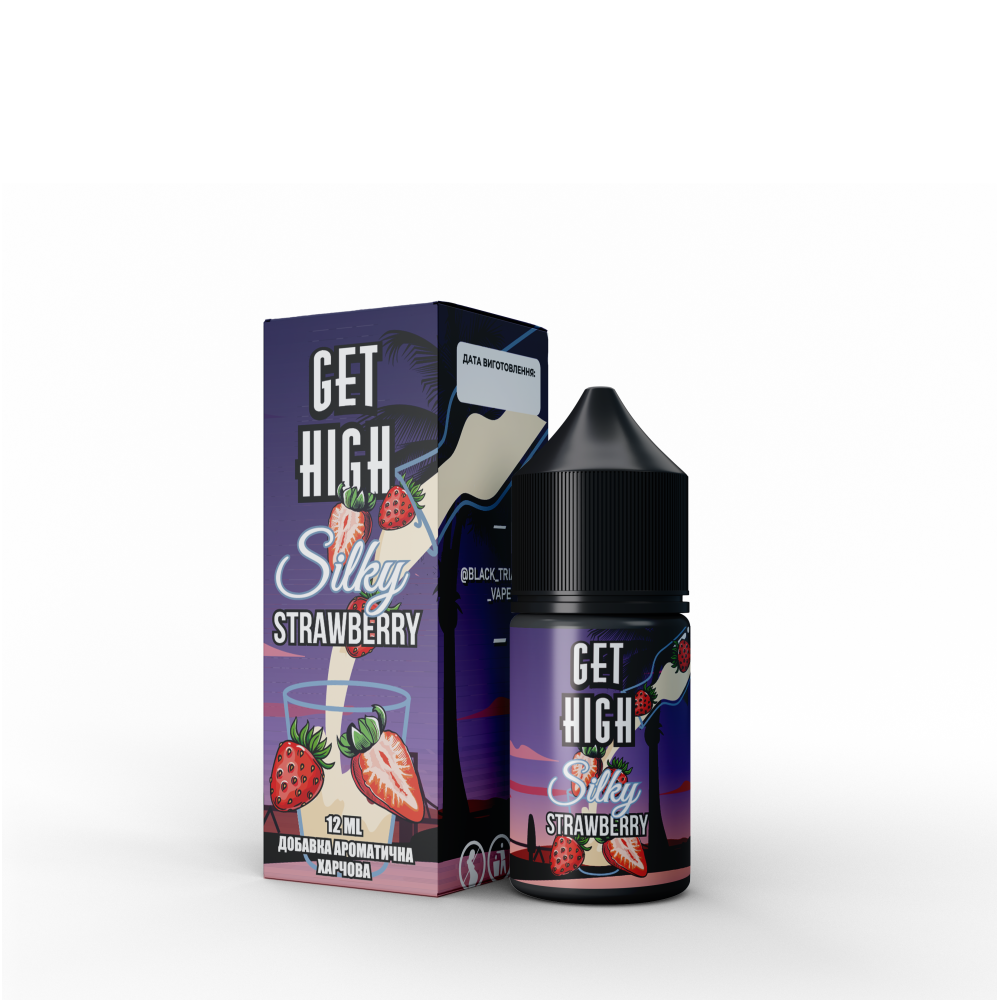 Ароматизатор Get High Silky Strawberry (Полуничний Йогурт) 30ml - Get High 30ml