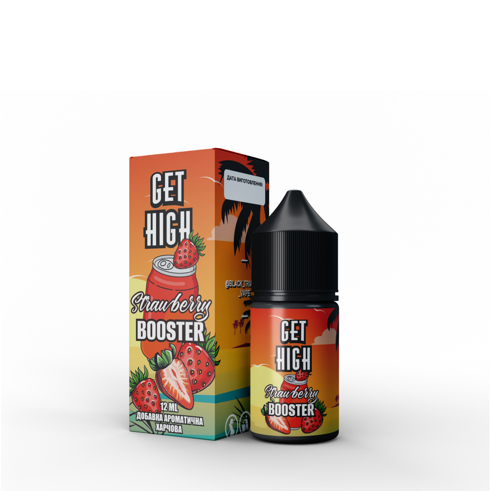 Ароматизатор Get High Strawberry Booster (Полуничний Енергетик) 30ml - Get High 30ml