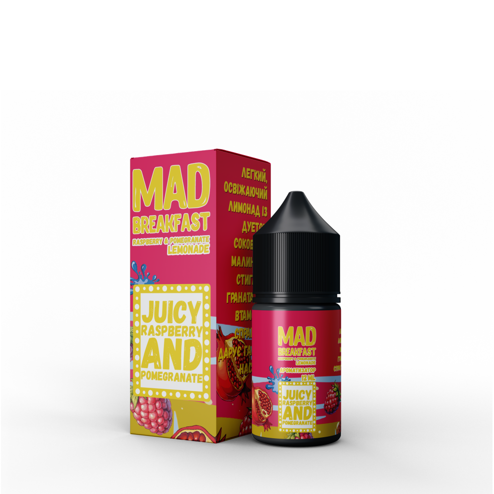 Ароматизатор Mad Breakfast Raspberry Pomegranate Lemonade (Малина Гранат Лимонад) 30ml - Mad Breakfast 30ml