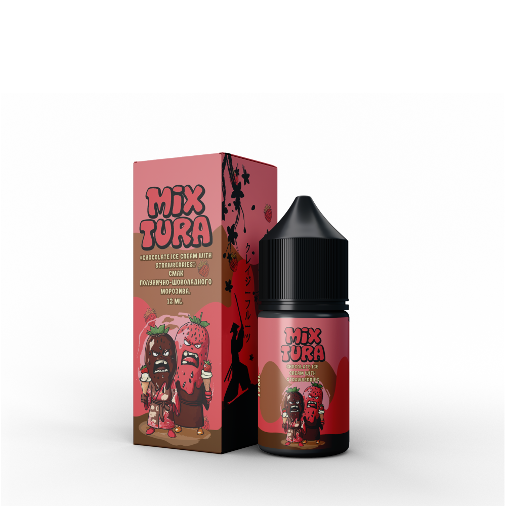 Ароматизатор Mixtura Chocolate Ice Cream Strawberries (Шоколадне Морозиво Полуниця) 30ml - Mixture 30ml