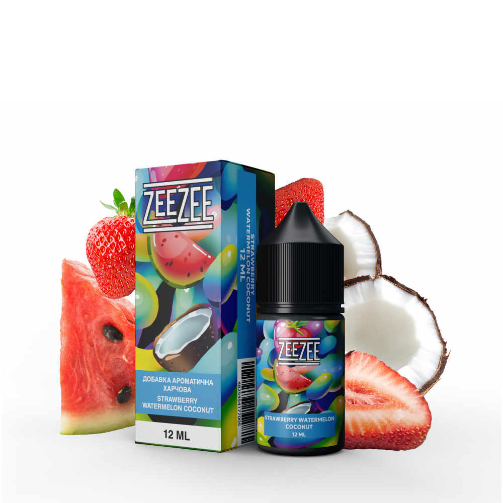 Ароматизатор ZeeZee Strawberry Watermelon Coconut (Полуниця Кавун Кокос) 30ml - ZeeZee 30ml