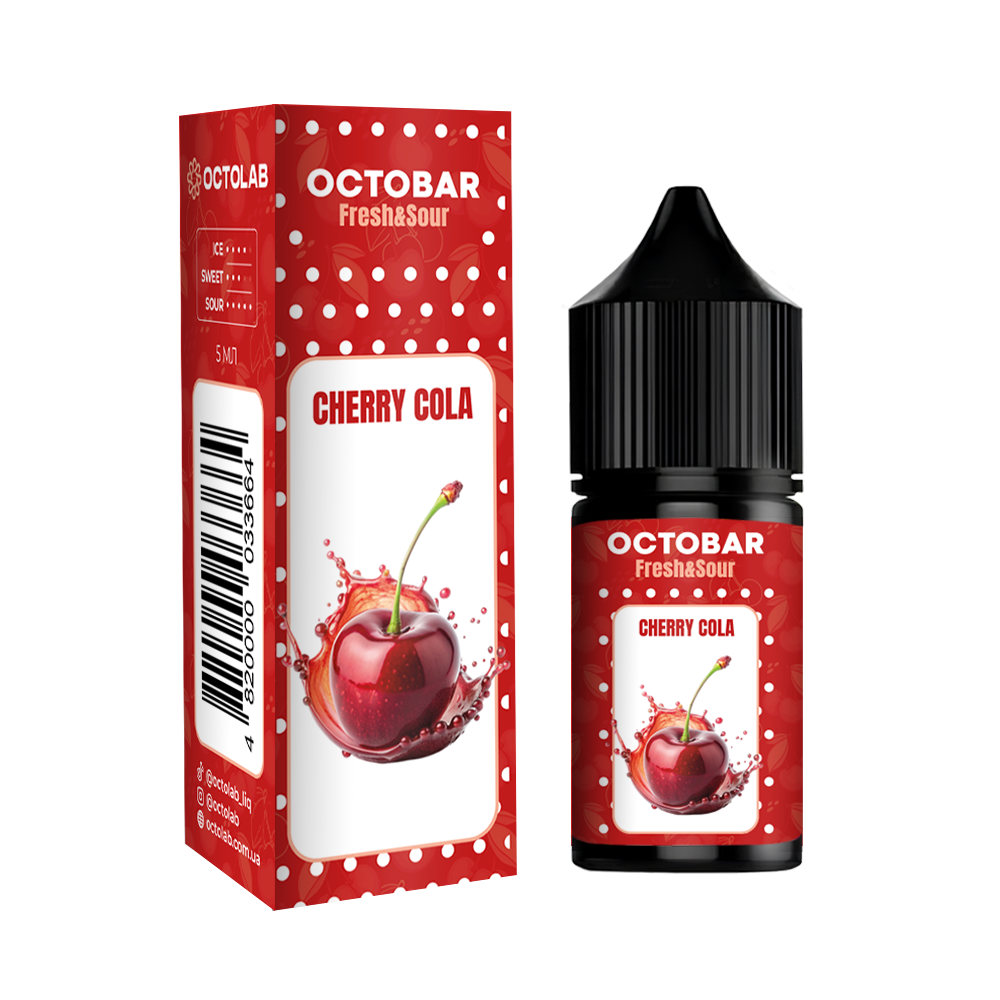 Ароматизатор Octobar Fresh & Sour Cherry Cola (Вишнева Кола) 10ml - Octobar Fresh & Sour 10ml