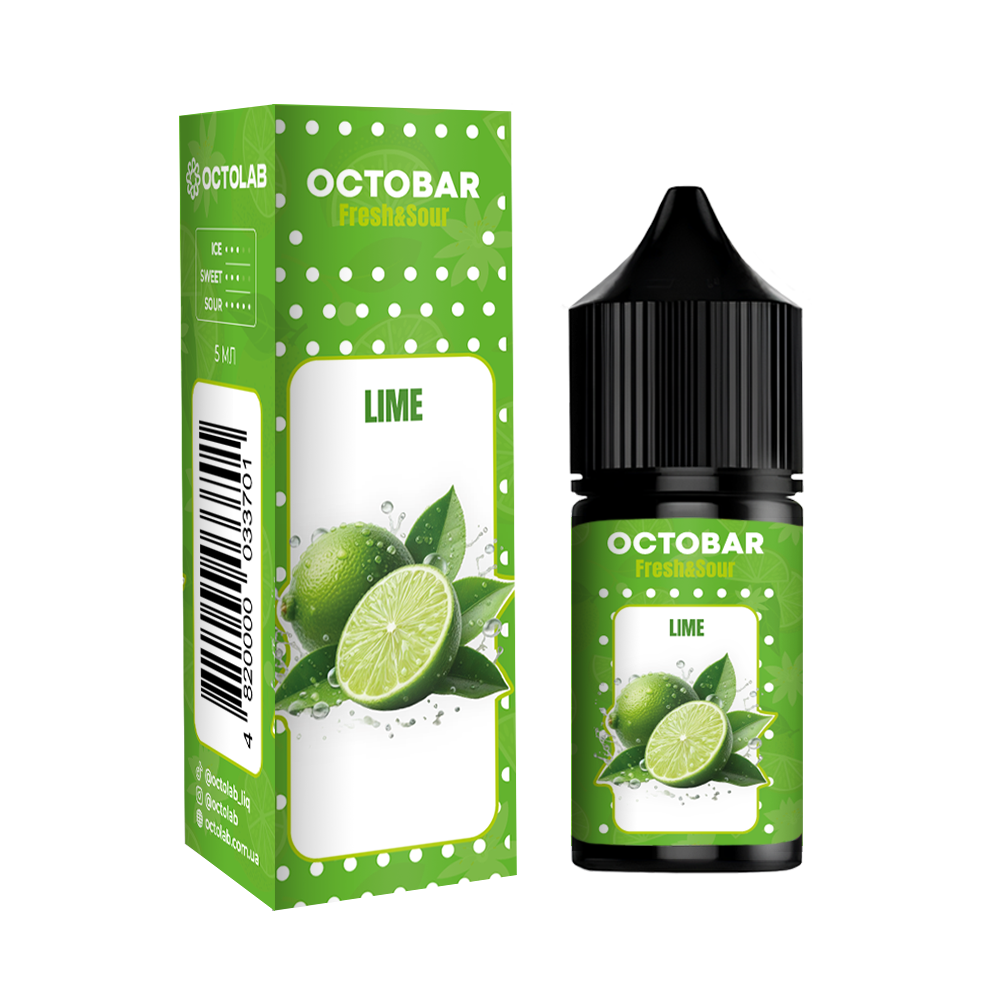 Ароматизатор Octobar Fresh & Sour Lime (Лайм) 10ml - Octobar Fresh & Sour 10ml