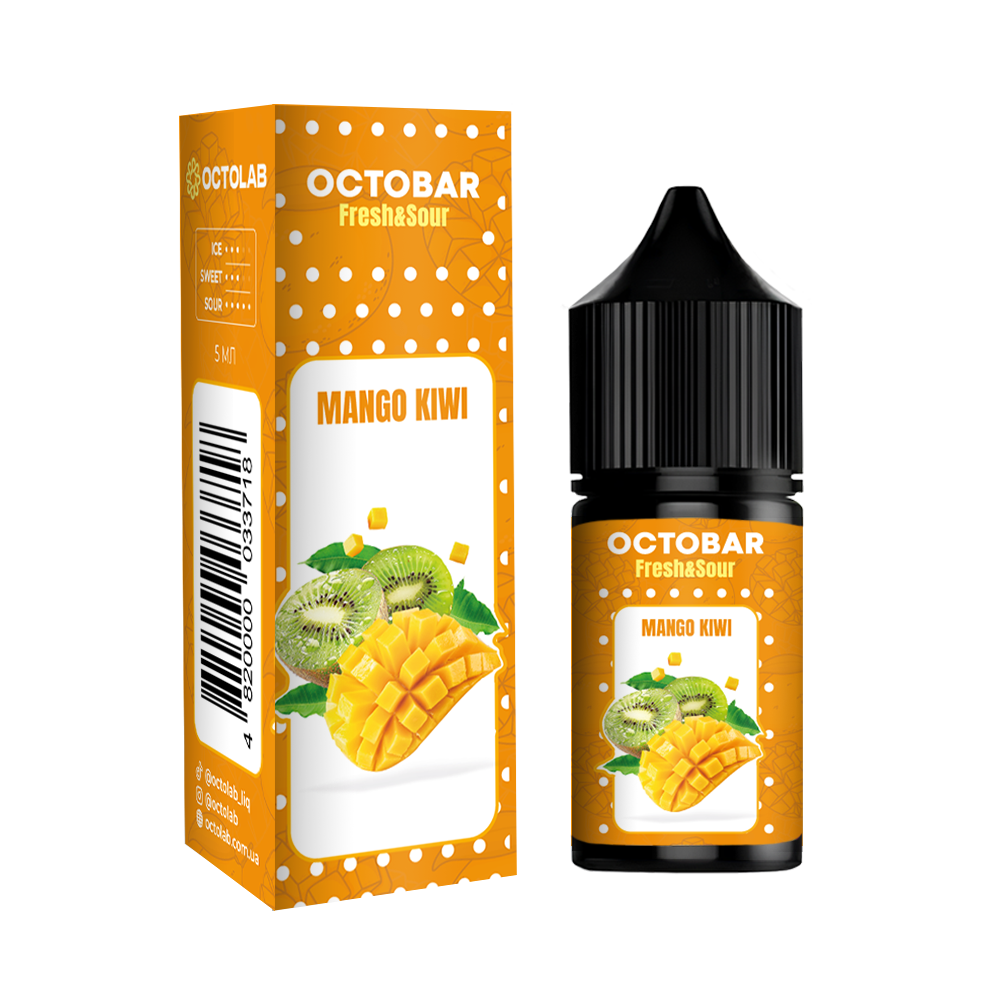 Ароматизатор Octobar Fresh & Sour Mango Kiwi (Манго Ківі) 10ml - Octobar Fresh & Sour 10ml