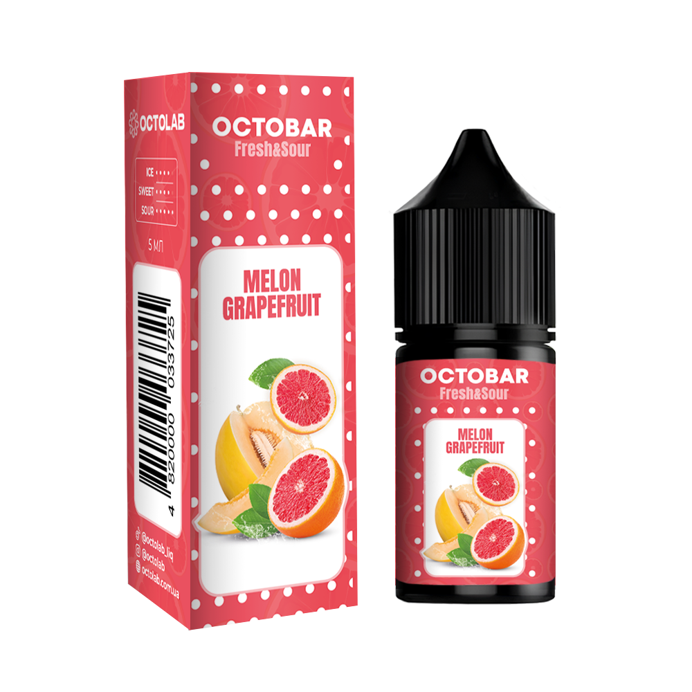 Ароматизатор Octobar Fresh & Sour Melon Grapefruit (Диня Грейпфрут) 10ml - Octobar Fresh & Sour 10ml