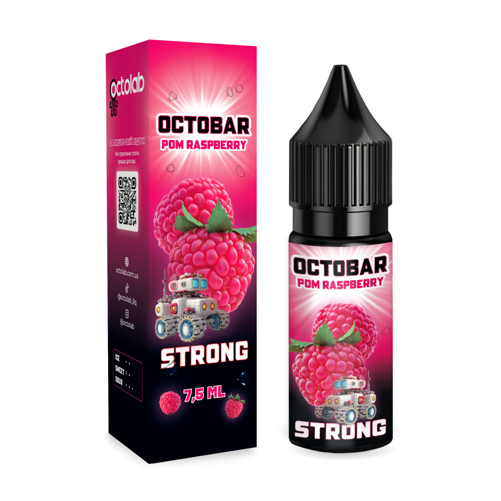 Ароматизатор Octobar Strong Pom Raspberry (Гранат Малина) 10ml - Octobar Strong 10ml