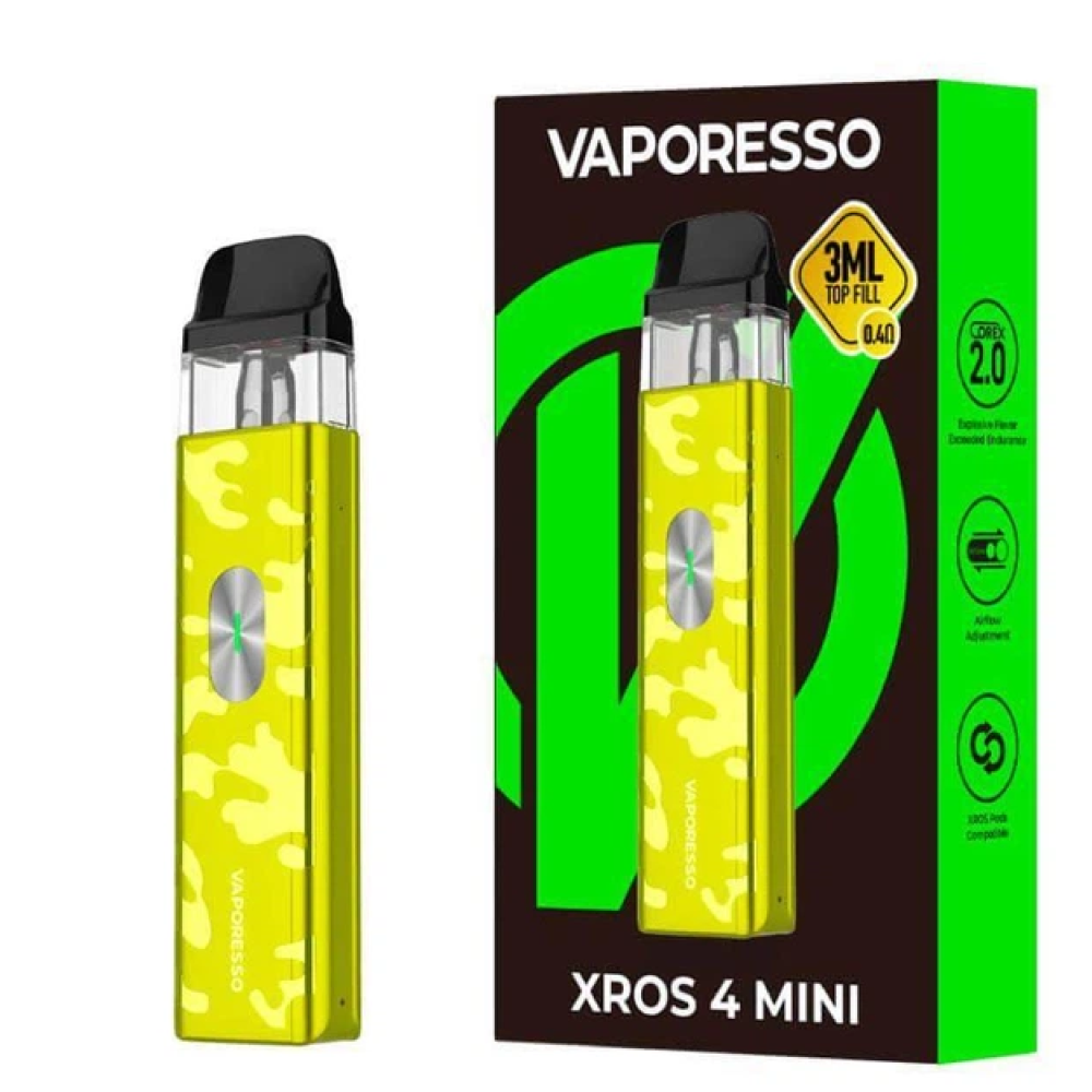 Vaporesso Xros 4 mini Camo Yellow Pod (Жовтий) - Vaporesso Xros 4 Mini