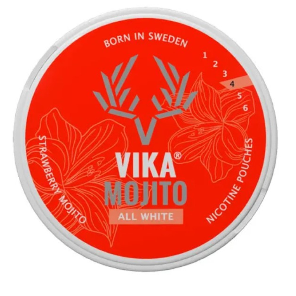 Паучі міцності Vika Strawberry Mojito (Полуничне Мохіто) - Паучі міцності Vika