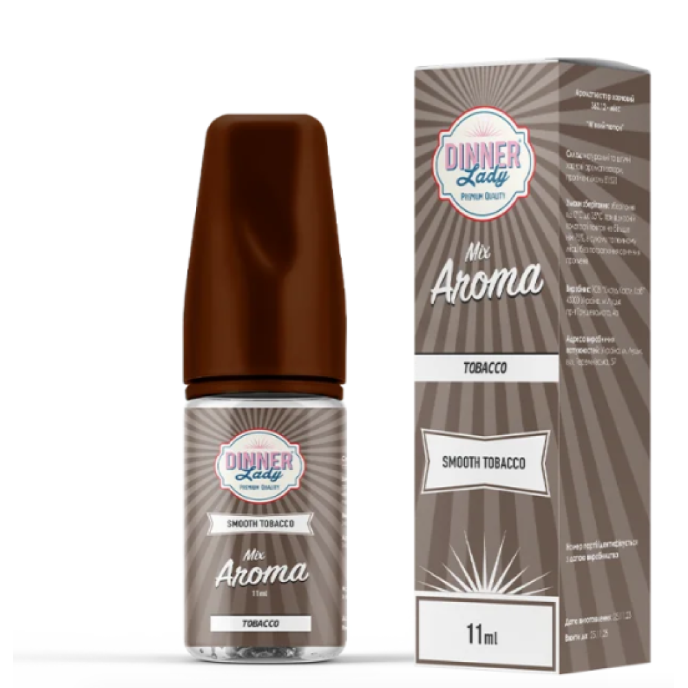 Ароматизатор Dinner Lady Tobacco (М'який Тютюн) 30ml - Dinner Lady 30ml