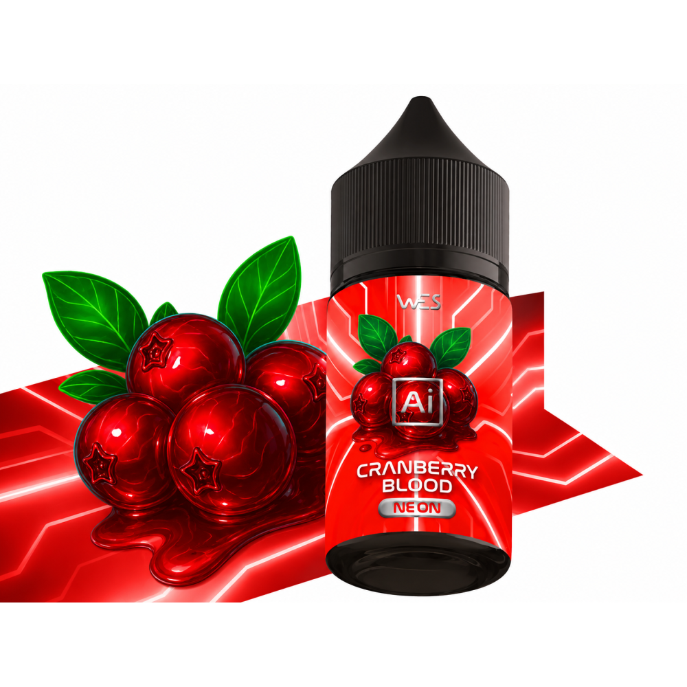 Ароматизатор AI Neon Cranberry Blood 30ml - Wes AI Neon 30мл