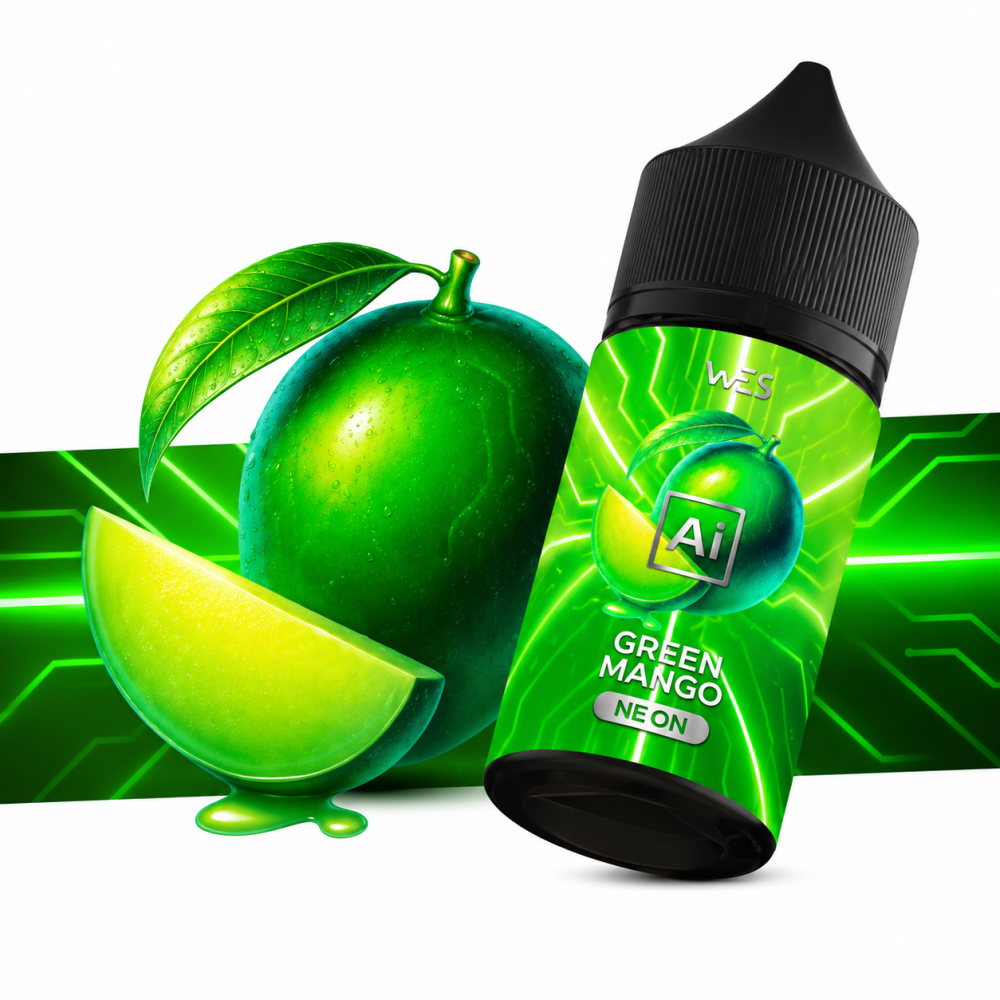 Ароматизатор AI Neon Green Mango 30ml - Wes AI Neon 30мл