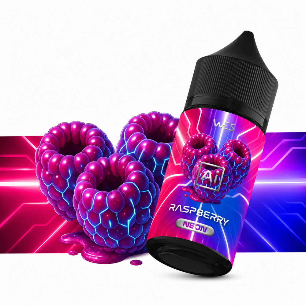 Ароматизатор AI Neon Raspberry 30ml - Wes AI Neon 30мл