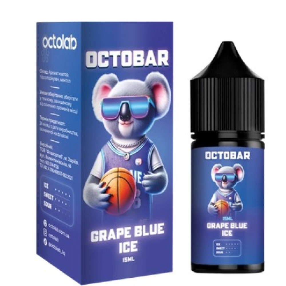 Ароматизатор Octobar NFT Grape Blue Ice (Виноград з Льодом) 30ml - Octobar NFT 30ml