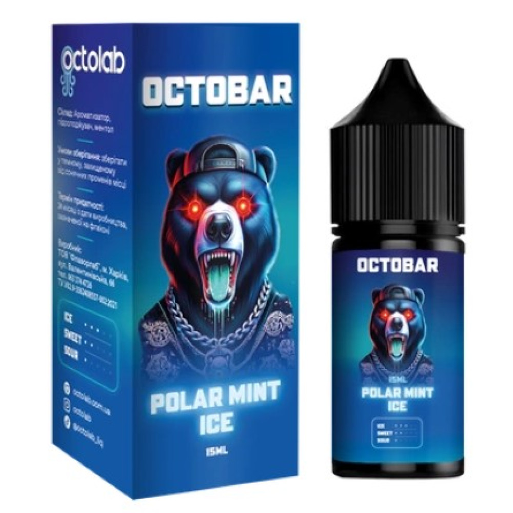 Ароматизатор Octobar NFT Polar Mint Ice (М'ята з Холодом) 30ml - Octobar NFT 30ml