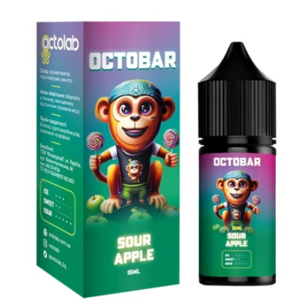Ароматизатор Octobar NFT Sour Apple (Кисле Яблуко) 30ml - Octobar NFT 30ml