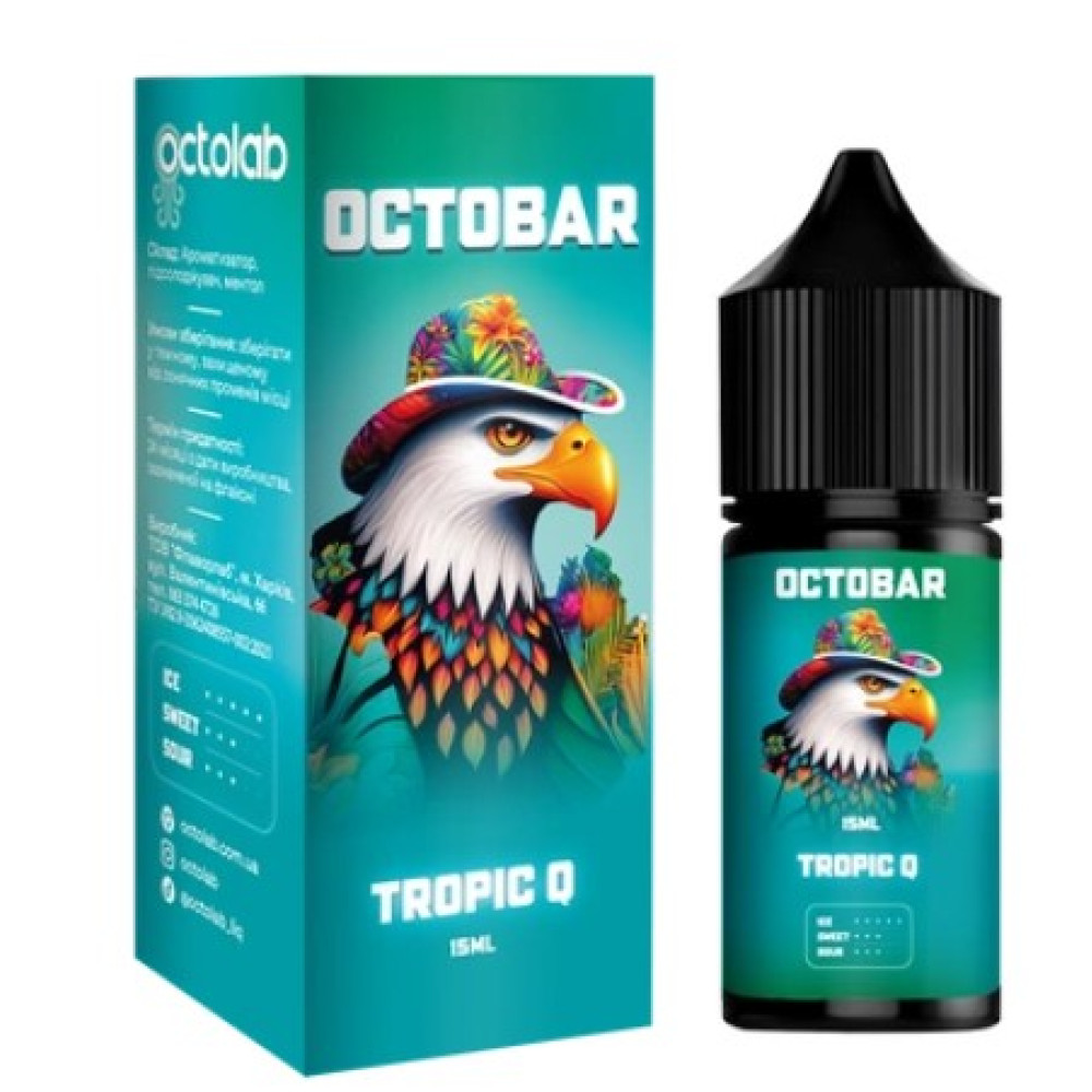 Ароматизатор Octobar NFT Tropic Q (Тропічні Фрукти) 30ml - Octobar NFT 30ml