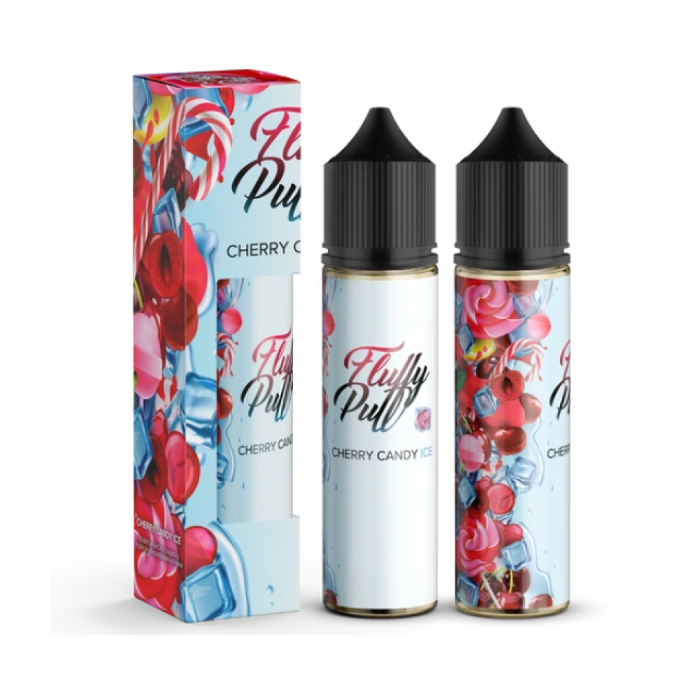 Ароматизатор органічний Fluffy Puff 60ml Cherry Candy Ice (Вишнева Цукерка Холод) - Fluffy Puff 60ml
