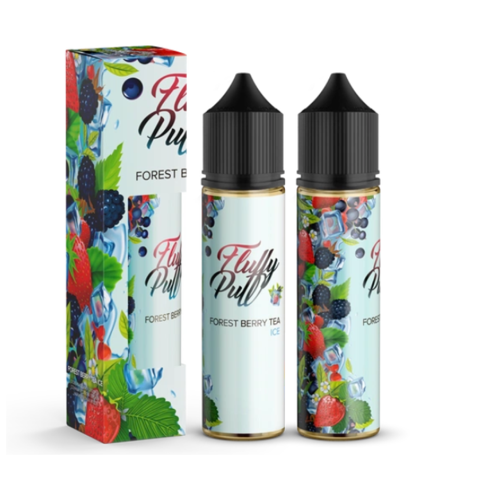Ароматизатор органічний Fluffy Puff 60ml Forest Berry Tea Ice (Чай з Лісових Ягід Холод) - Fluffy Puff 60ml