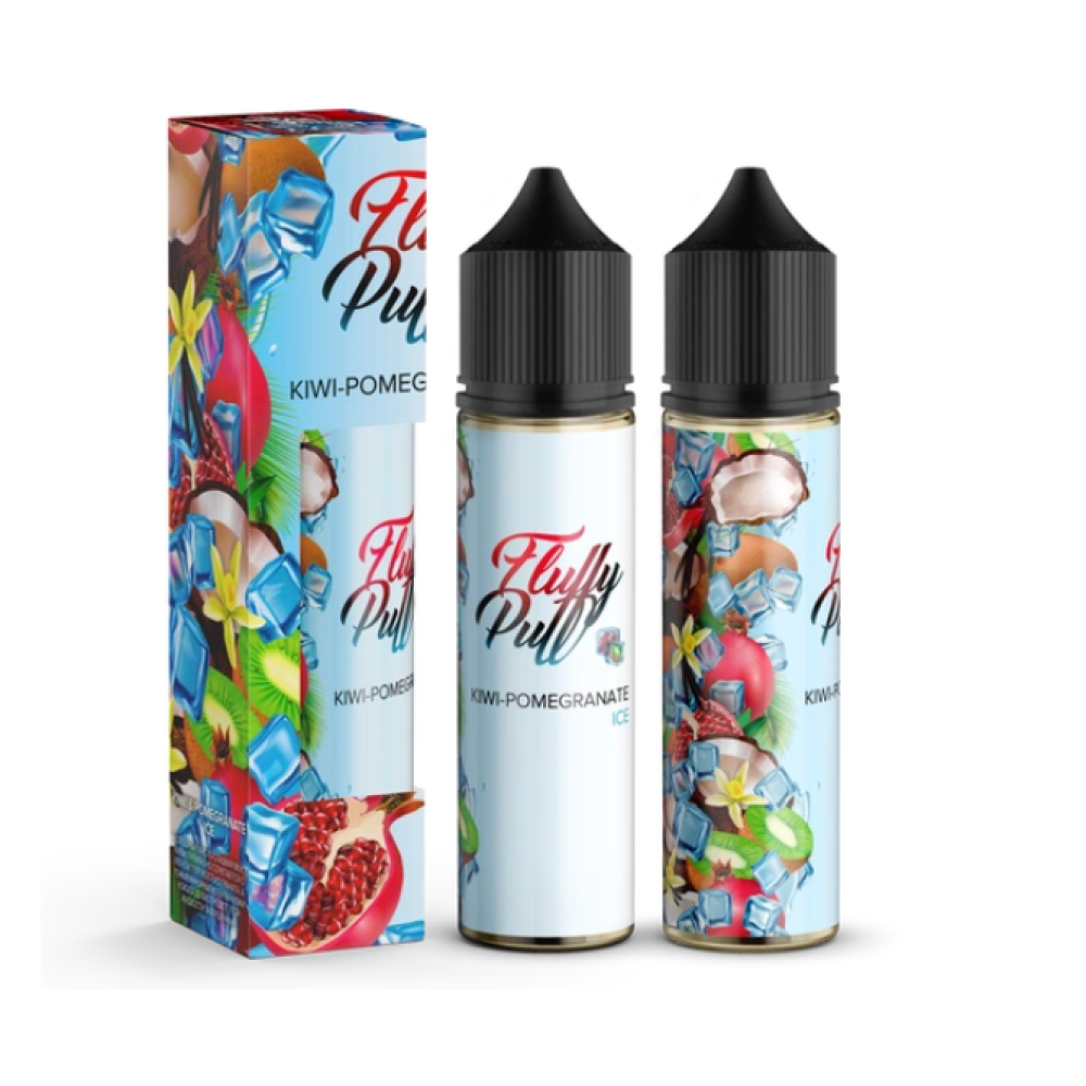 Ароматизатор органічний Fluffy Puff 60ml Kiwi Pomegranate Ice (Ківі Гранат Холод) - Fluffy Puff 60ml