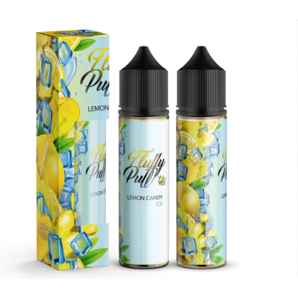Ароматизатор органічний Fluffy Puff 60ml Lemon Candy Ice (Лимонна Цукерка Холод) - Fluffy Puff 60ml