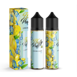 Ароматизатор органічний Fluffy Puff 60ml Lemon Candy Ice (Лимонна Цукерка Холод) - Набори для самозамісу органічні смакопередача Кислі