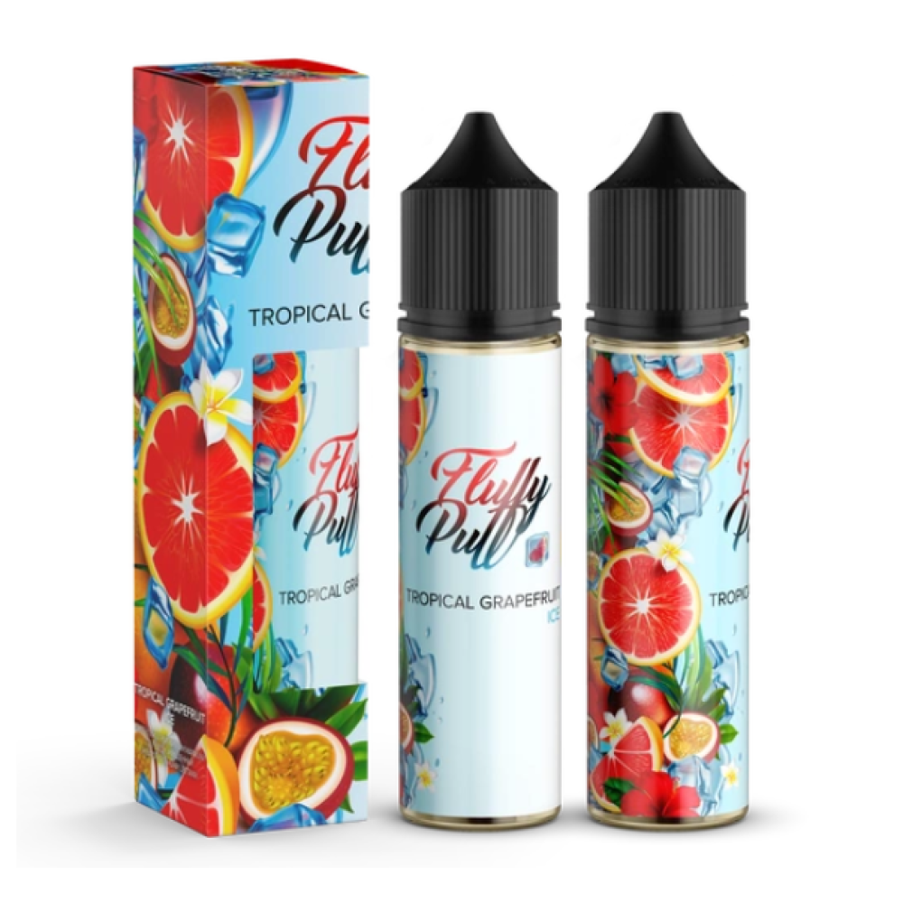 Ароматизатор органічний Fluffy Puff 60ml Tropical Grapefruit Ice (Тропічний Грейпфрукт Холод) - Fluffy Puff 60ml