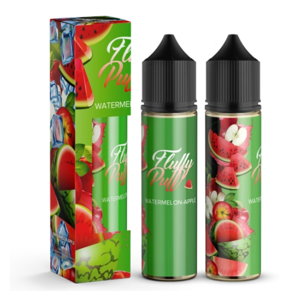 Ароматизатор органічний Fluffy Puff 60ml Watermelon Apple (Кавун Яблкуо) - Fluffy Puff 60ml