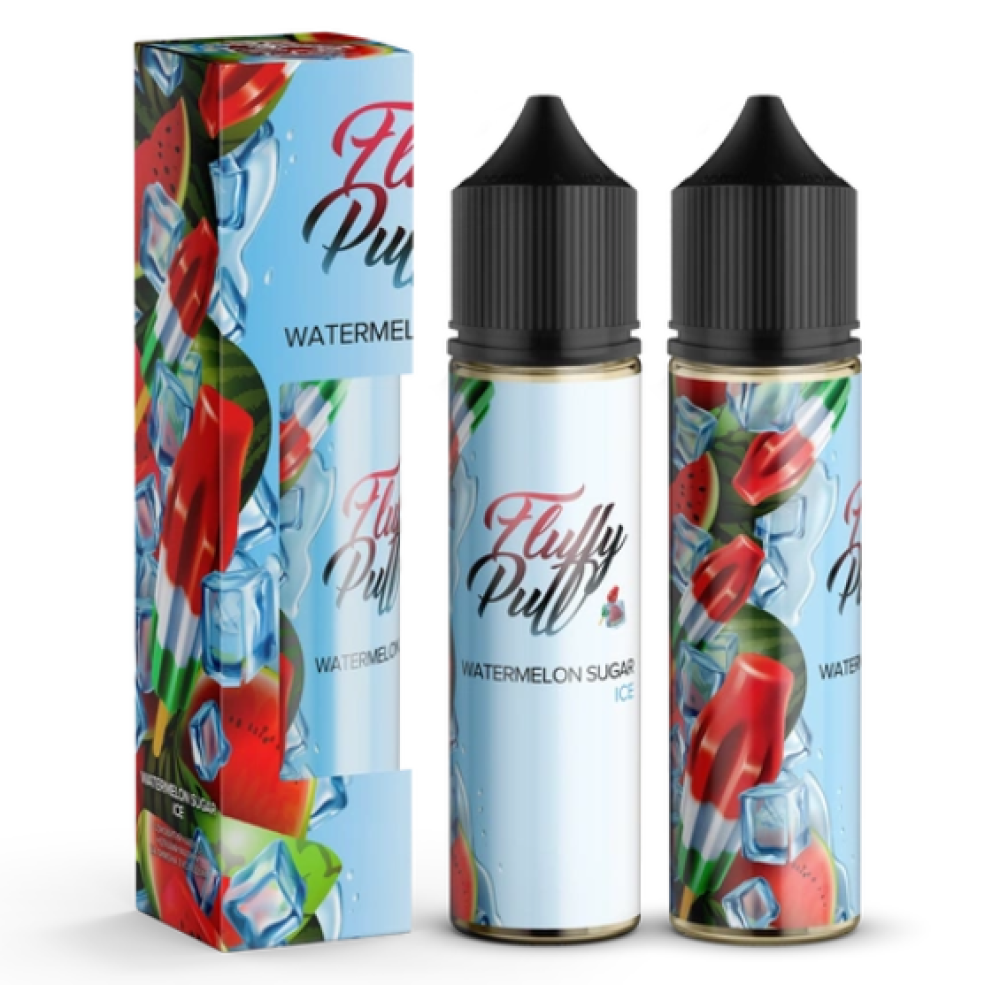 Ароматизатор органічний Fluffy Puff 60ml Watermelon Sugar Ice (Цукровий Кавун Холод) - Fluffy Puff 60ml