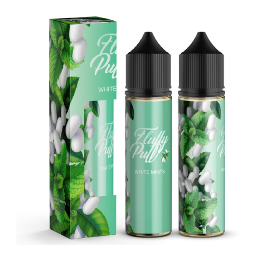 Ароматизатор органічний Fluffy Puff 60ml White Mints (М'ятні Цукерки) - Fluffy Puff 60ml